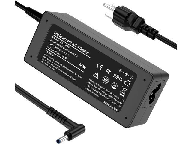 65W for HP Laptop Charger Probook, Envy, Pavilion, Stream, EliteBook, X360 HP Computer Charger Blue Tip Notebook PC AC Adapter Power Cord - 10ft