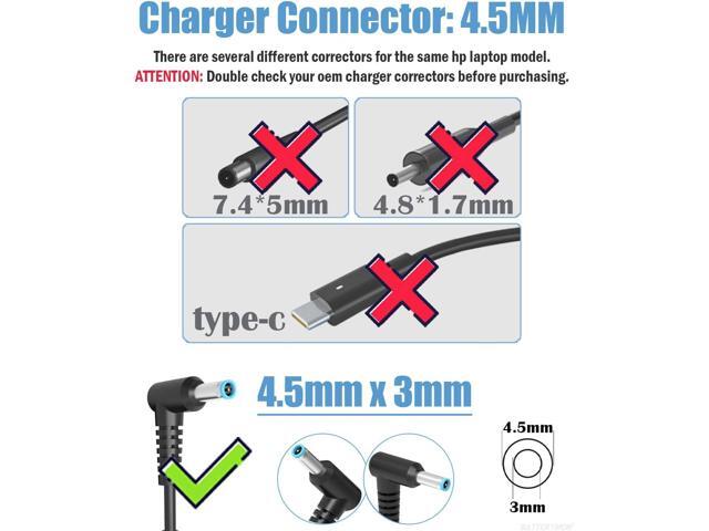 45W 19.5V 2.31A Laptop Power Adapter Charger for HP 741727-001 721092-001 719309-001 HSTNN-DA40 ADP-45WD B, Pavilion TouchSmart 11 13 15 Stream 14...