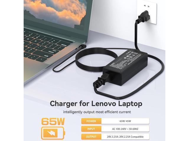 65W Charger for Lenovo Laptop - IdeaPad 1 3 5, Flex 4 5 6 1470 1480, IdeaPad 110 110s 310 320 330 330s 520 530s 710s L340 S145 S340 S540 Adapter;...