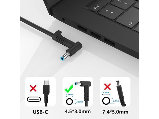 45W 19.5V 2.31A 741727-001 L25296-001/002/003 213349-109 Laptop Charger Fit for HP L25296-004 TPN-CA14 Pavilion 15 14 13 11 Notebook Stream 14 13...