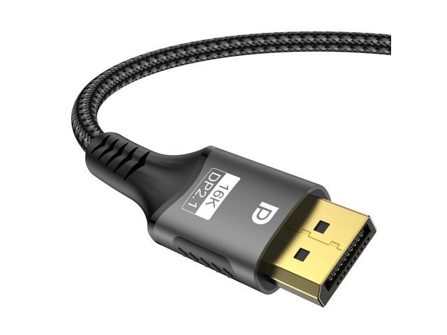 FDBRO 16K DisplayPort 2.1 Cable 16K@30Hz 8K@60Hz 4K@165Hz DP 2.1 Cord Male to Male Support HDR, 3D for PC, HDTV, Laptops, Gaming Monitor (Gray &...