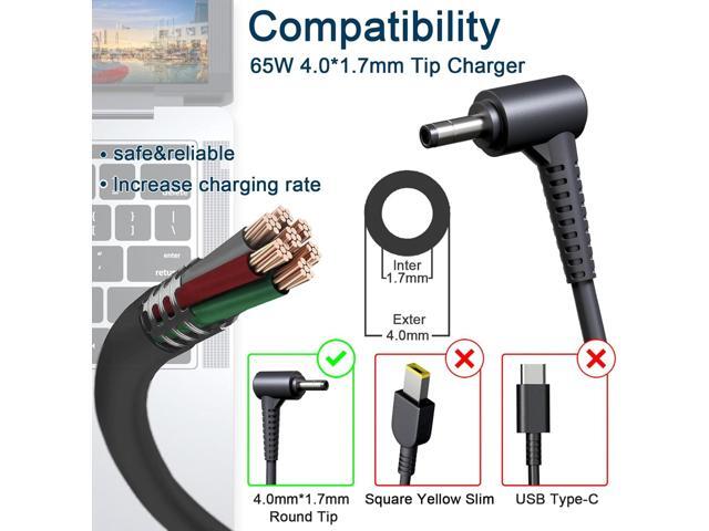 65W 45W Charger Fit for Lenovo V14 V15 V17 G2 G3 G4 Flex 4 5 1470 1570 IdeaPad 3 5 310 315 320 330 330S S340 510 520 320-15ABR 330-15IGM S340-15IWL...