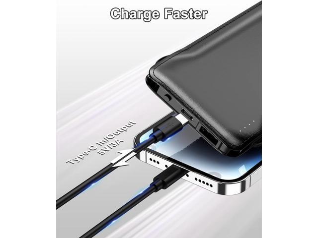 TG90° Portable Charger with Cords 10000mAh Power Bank with Built in Cables Battery Backup Cell Phone External Battery Pack Compatible with iPhone...
