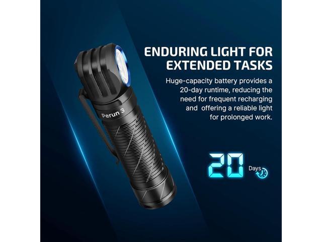 OLIGHT Perun 3 Rechargeable Headlamp Flashlight, 3000 Lumens LED Headlight with Red Light, Waterproof Head Lamp with Headband for Outdoor Camping,...