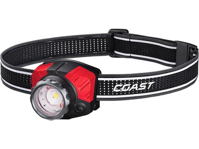 Coast® FL85R 1000 Lumen Tri-Color (White/Red/Green) Focusing Rechargeable LED Headlamp, Built-in Rechargeable Battery