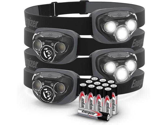 Energizer LED Headlamps PRO260 (4-Pack), IPX4 Water Resistant Headlamps, High-Performance Head Light for Outdoors, Camping, Running, Storm,.