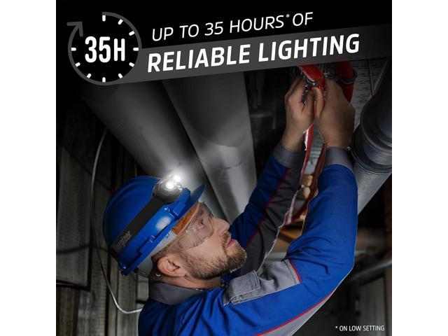 Energizer LED Headlamp PRO (2-Pack), IPX4 Water Resistant Headlamps, High-Performance Head Light for Outdoors, Camping, Running, Storm, Survival...