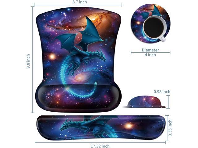 Keyboard Wrist Rest and Mouse Wrist Rest Pad Set, Made of Memory Foam with Non Slip Rubber Base Ergonomic Gel Wrist Rest for Computer Keyboard...