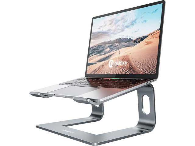 Nulaxy Laptop Stand, Detachable Ergonomic Laptop Mount Computer Stand for Desk, Aluminum Laptop Riser Notebook Stand Compatible with MacBook, Dell...