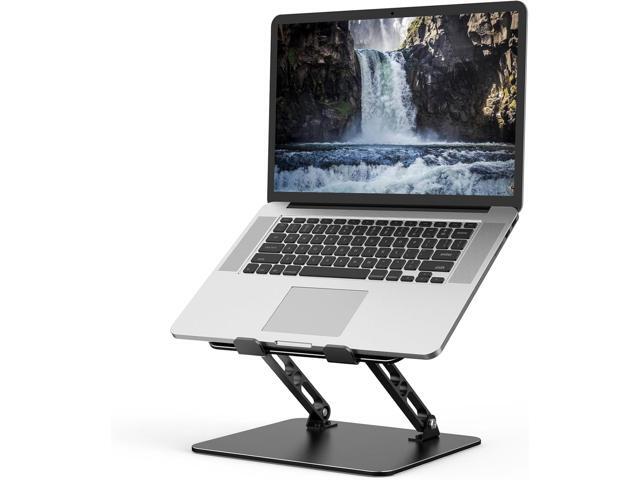 Adjustable Laptop Stand for Desk, Metal Foldable Laptop Riser, Portable Laptop Holder Mount, Ventilated Cooling Computer Notebook Stand Compatible...