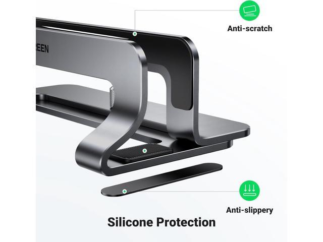 UGREEN Vertical Laptop Stand Holder for Desk Compatible with MacBook Pro, MacBook Air Stand Vertical Aluminum Adjustable for Up to 17.3 Inch Gaming...