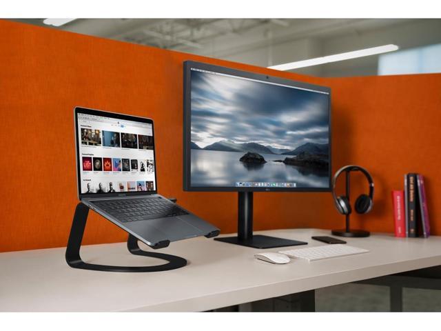 Twelve South Curve for MacBooks and Laptops Ergonomic desktop cooling stand for home or office (matte black)