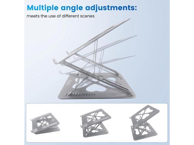 Laptop Stands, Adjustable Laptop Stand for Desk, Up to 55 lbs for 10-20'' Laptops, Sliver