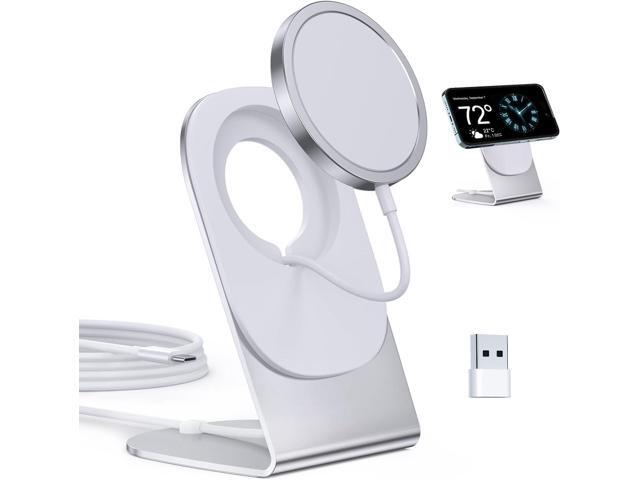 Magnetic Wireless Charger Mag-Safe Charger for iPhone 17/16/15/14/13/12 Series Convertible Magnet Wireless Charging Stand/Pad with 5ft Cable for...