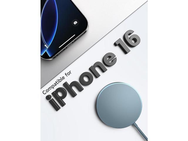 JSAUX Magnetic Wireless Charger Compatible with MagSafe Charger/iPhone 16e/16/16 Plus/16 Pro/16 Pro Max/15 14 13 12 Series, Wireless Mag Safe...
