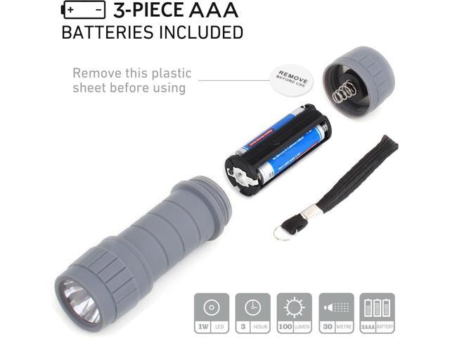 6-Pack Small Flashlights Set, Super Bright 100 Lumen LED Flashlight Pack with 18-Piece AAA Batteries Included, Mini Flashlight, Outdoor Flashlight...