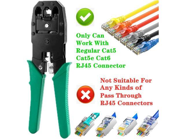 Network Tool Kit for Cat5 Cat5e Cat6, 11 in 1 Portable Ethernet Cable Crimper Kit with a Ethernet Crimping Tool, 8p8c 6p6c Connectors rj45 rj11...