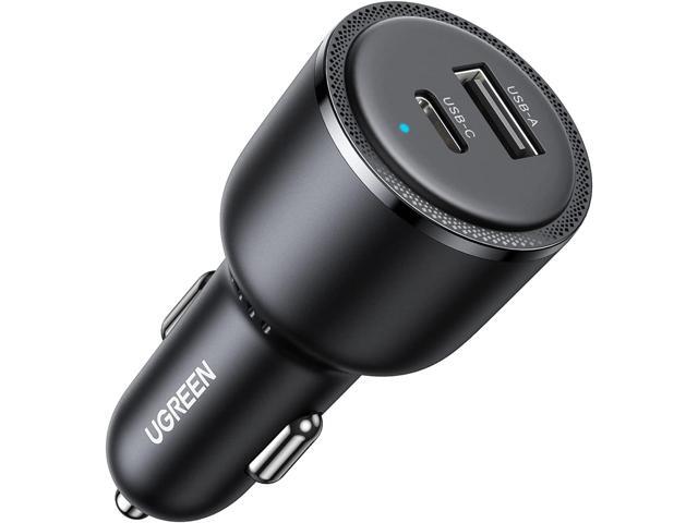 UGREEN 63W USB C Car Charger Adapter, PPS 45W Super Fast Charging 2.0 Type C Car Charger Cargador para Carro, Dual USB C for iPhone 16/15/14/13/12,.