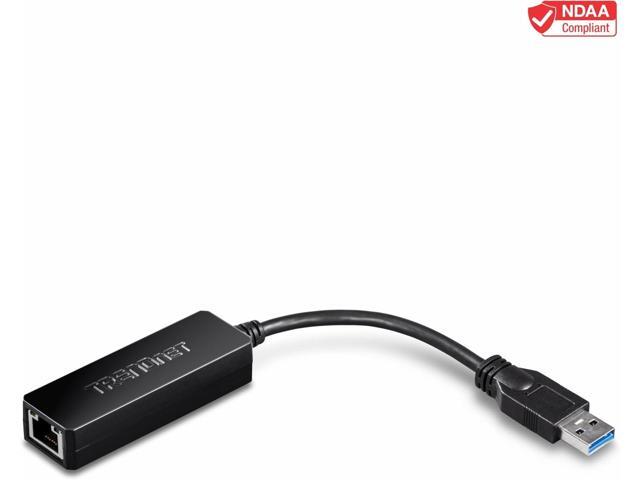 TRENDnet USB 3.0 to Gigabit Ethernet Adapter, Full Duplex 2Gbps Ethernet Speeds, Up to 1Gbps, USB to Gigabit Ethernet Adapter, USB-A, Windows...