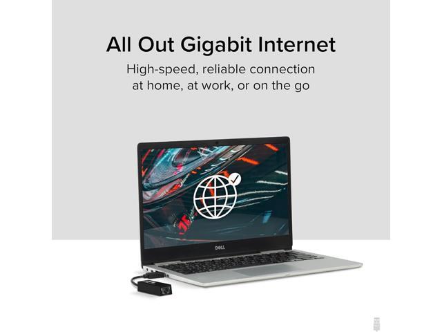 Plugable USB to Ethernet Adapter, USB 3.0 to Gigabit Ethernet, Supports Windows 11, 10, 8.1, 7, XP, Linux, Chrome OS