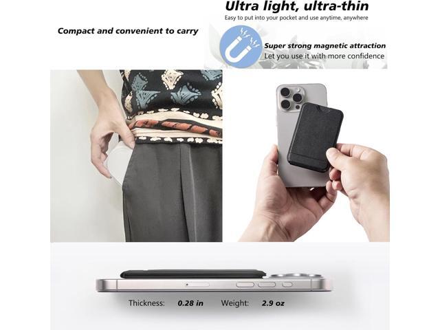 Phone Stand, Magnetic Foldable Phone tripods Stain-Resistant Leather & Angle Adjustment, Multifuctional Strong Magnetic Phone Tripod for iPhone...