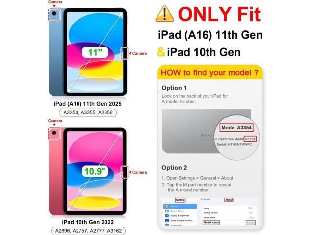 SUPLIK Kids Case for iPad A16 11 inch 2025 (11th Gen) & iPad 10th Generation (10.9' 2022), Durable Shockproof Stand Cover with Screen...
