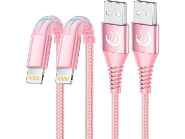 Aioneus iPhone Charger 10 ft 2Pack, (Apple Certified) Lightning Cable 10 Foot Nylon Braided Fast Charging Extra Long 10ft iPhone Cord Compatible...