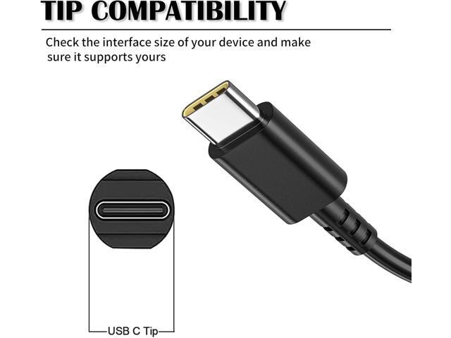 65W 45 Watt USB C Laptop Charger for Lenovo Thinkpad T480 T480s T490 T580 T580s T14 E480 E580 E590 E495 X1 C930 C940, Yoga 7i ADLX65YDC2A...