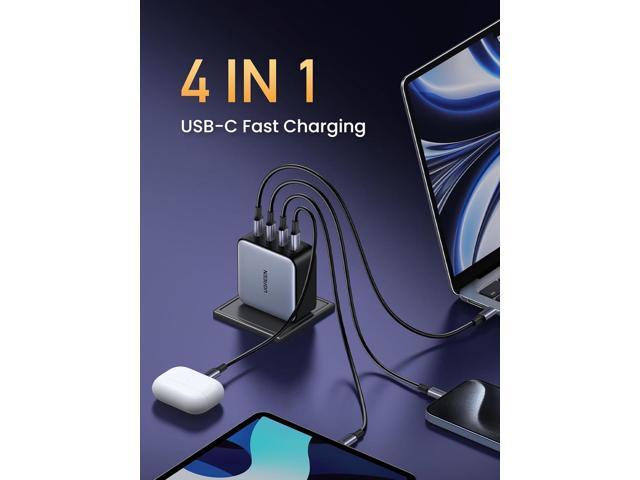 UGREEN Nexode 100W GaN USB C Wall Charger, 4-Port Type-C Fast Charger Compatible with MacBook Pro/Air, Dell XPS, iPhone 17/16/15 Series, Galaxy...