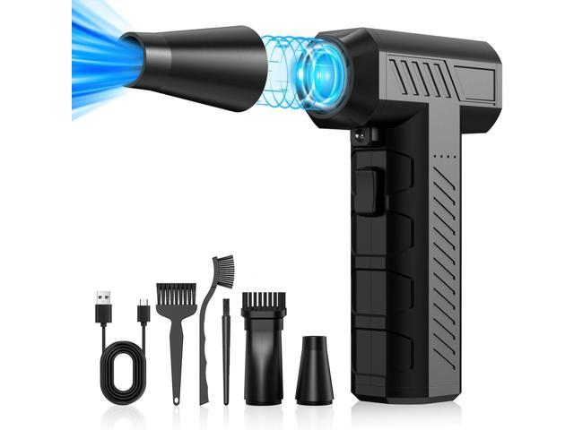 CAGIWIRU Compressed Air Duster -Mini Blower Turbo Fan,150000RPM Cordless Electric air Duster for Keyboard PC Cleaning,No Canned,Jet Dry Blower Air...