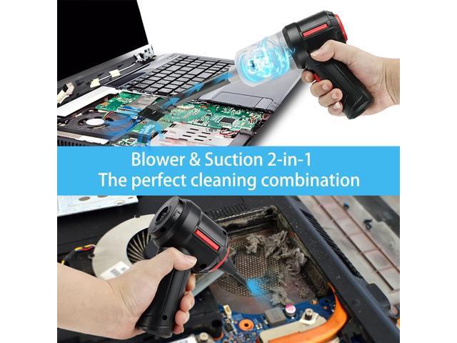 Meudeen Air Duster - Computer Vacuum Cleaner - for Keyboard Cleaning- Cordless Canned Air- Powerful - Energy-Efficient(Air-01)