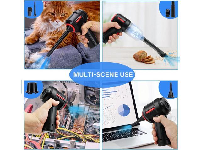 Meudeen Air Duster - Computer Vacuum Cleaner - for Keyboard Cleaning- Cordless Canned Air- Powerful - Energy-Efficient(Air-01)