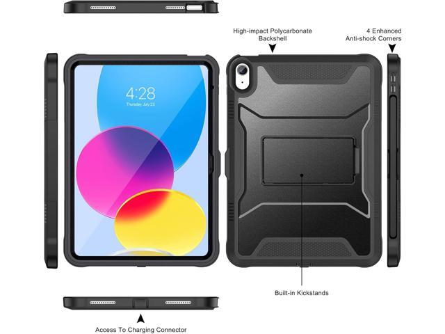 Soke Case for iPad (A16) 11th Generation 11-inch 2025, iPad 10th Generation 10.9-inch 2022, with Built-in Screen Protector and Kickstand, Rugged...