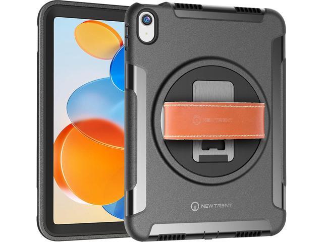 Original Rugged iPad Case for iPad 11 (A16) 11-inch (2025) & iPad 10th Gen 10.9-inch (2022) 360° Rotating Kickstand, Genuine Leather Hand Strap,...