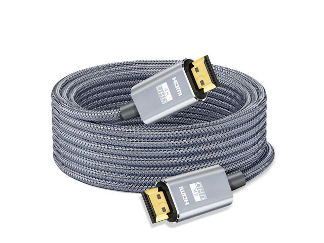 LEADSTAR HDMI Cable 4K 100 ft Fiber Optic, 4K 60Hz 18Gbps High Speed HDMI 2.0 Cord Braided Ultra HD, HDR10, 1080p, eARC, 3D, HDCP 2.2 for Xbox,...
