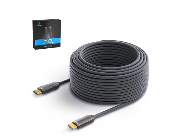 4K HDMI Cable 100 ftFiber Optic HDMI Cord (HDMI2.0b, 18Gbps, 4K 60Hz 4:4:4 RGB, 1080p), Ultra High Speed Uni-Directional Active Slim Cord,...