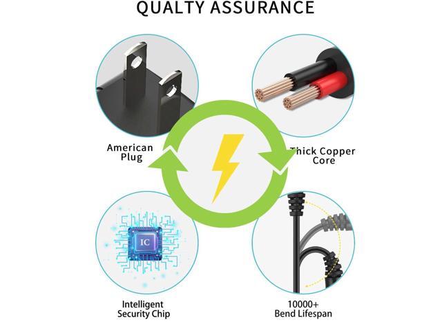 12V 2A Power Supply AC Adapter Replacement with 8 Tips, Regulated 12 Volts 2000mA Cord Charger for LED Strip Light, CCTV Camera, GPS, Webcam,...