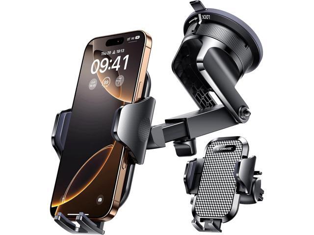 VANMASS [Pro Version] Universal Car Phone Mount [2025 Super Suction Cup] Phone Holder for Car, Cell Phone Car Mount for Windshield Dash Vent Truck...