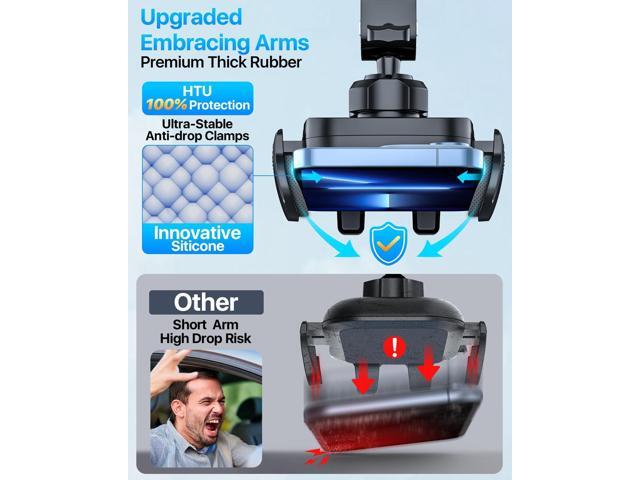 2025 Ultimate Car Phone Mount80+LBS Strongest Suction & Military-GradePatent & Safety Certs Cell Phone Holder Truck Stand for Dashboard Windshield...