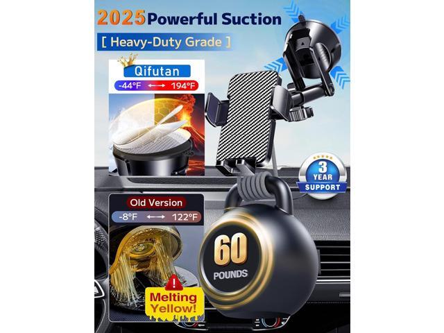 Qifutan Dash Mounted Holders Phone Holders for Your Car Phone Mount for Car Windshield Dashboard Air Vent Universal Hands Free Automobile Cell...