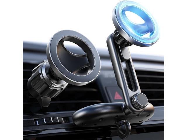 LISEN for MagSafe CD Phone Holder for Car Mount [Angle Adjustable] Magnetic Phone Holder for iPhone Magsafe Car Mount CD Slot Hands Free CD Player...
