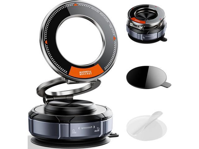 BOCLOUD Upgraded Suction Cup Phone Mount 360° Zinc Alloy Phone Stand Vacuum Magnetic Car Holder for MagSafe Mount 98 LBS Ultra Accessories for...