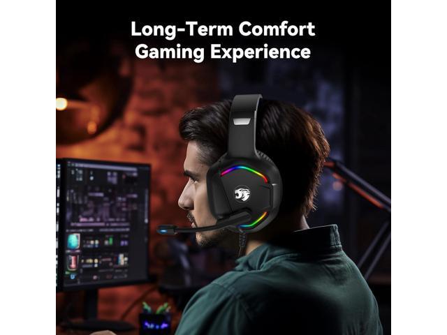 A36 Gaming Headset with Microphone for Pc, Xbox One Series X/s, Ps4, Ps5, Switch, Stereo Wired Noise Cancelling Over-Ear Headphones with Mic for...