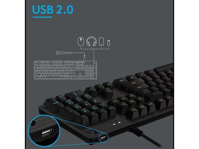 Logitech G512 CARBON LIGHTSYNC RGB Mechanical Gaming Keyboard - GX Brown switches (Tactile) - Carbon