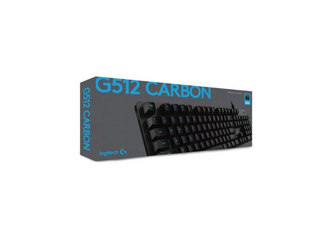 Logitech G512 CARBON LIGHTSYNC RGB Mechanical Gaming Keyboard - GX Brown switches (Tactile) - Carbon