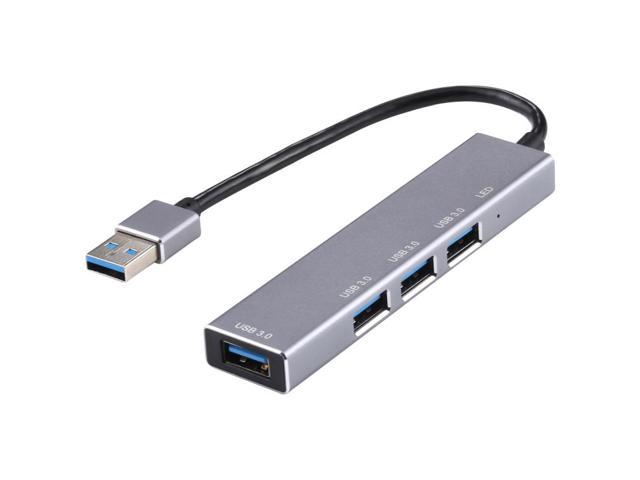 USB Hub 3.0 Splitter, 3019 4 x USB 3.0 to USB 3.0 Aluminum Alloy HUB Adapter with LED Indicator