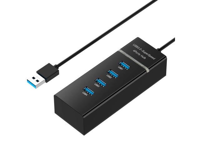 USB Hub 3.0 Splitter, 4 Ports USB 3.0 Hub Splitter with LED, Super Speed 5Gbps, BYL-P104