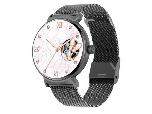 Dt4 New Bluetooth Calling Smart Watch Female Assistant 1.39-Inch 360*360 Multi-Sports Watch (Black Steel)