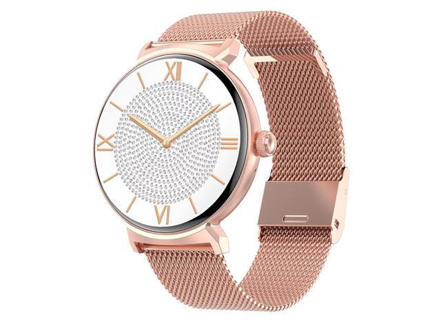 Dt4 New Bluetooth Calling Smart Watch Female Assistant 1.39-Inch 360*360 Multi-Sports Watch (Gold Steel)