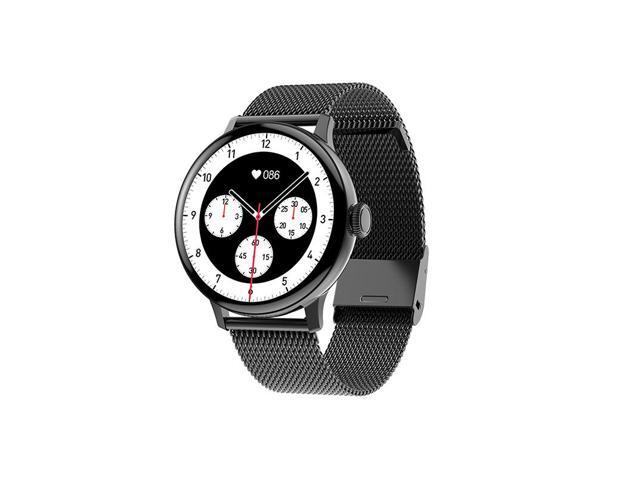 Dt2 Bluetooth Calling Music Variety Sport Mode Smart Bracelet Heart Rate Sleep Monitoring Smart Watch (Black Steel)